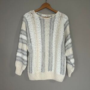 Vintage Jason Maxwell 3D Knit Crewneck Sweater Mens Size XL Vtg Grandpa